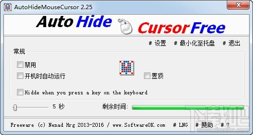 AutoHideMouseCursor,隐藏鼠标光标,鼠标光标隐藏
