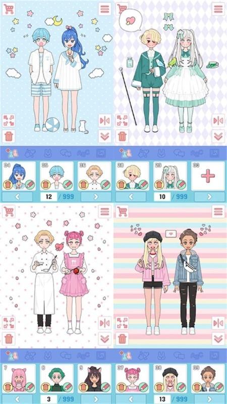 卡哇伊女孩换装游戏下载,卡哇伊女孩换装,装扮游戏,女孩游戏